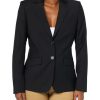 Women's Two Button Notch Lapel Lightweight Explorer Wool Jacket