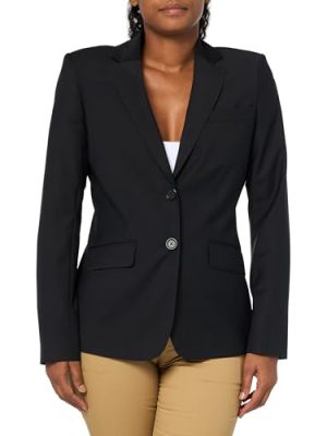 Women's Two Button Notch Lapel Lightweight Explorer Wool Jacket