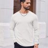 Thermal Shirts for Men Long Sleeve T Shirt Casual Basic Shirts Stretch Crew Neck Undershirts