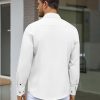 Men's Dress Shirt Wrinkle Free Regular Fit Stretch Long Sleeve Button Down Shirts