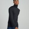 Mens Thermal Turtleneck Underwear Top Fleece Long Sleeve Shirt Base Layer Undershirt Lightweight Midweight M122/M124