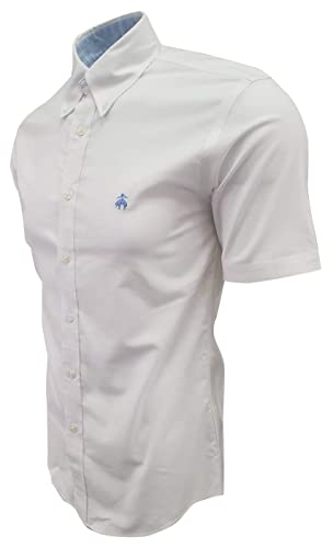 Men's Regular Fit Short Sleeve Button Down Shirt