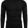 Men's Mock Turtleneck Sweater Slim Fit Half Turtleneck Long Sleeve Knit Pullover Thermal Casual Solid Knitwear