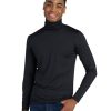 Mens Thermal Turtleneck Underwear Top Fleece Long Sleeve Shirt Base Layer Undershirt Lightweight Midweight M122/M124