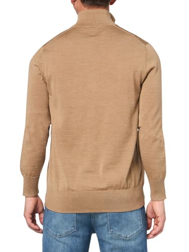 Men's Merino Wool Half-Zip Long Sleeve Sweater