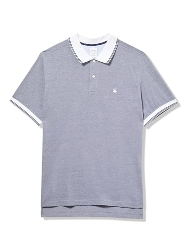 Men's Short Sleeve Cotton Pique Stretch Logo Polo Shirt
