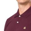 Men's Cotton Pique Stretch Logo Short Sleeve Polo Shirt