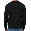 Men's Merino Wool Crewneck Long Sleeve Sweater