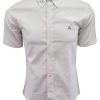 Men's Regular Fit Short Sleeve Button Down Shirt