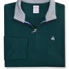 Mens Classic Fit Contrast Collar Quarter Zip Cotton Sweatshirt,