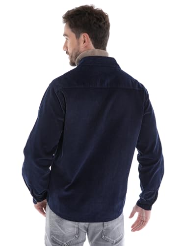 Men'S Corduroy Shirt Jacket Long Sleeve Shirts Button Down Shacket Casual Vintage