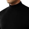 Men's Mock Turtleneck Sweater Slim Fit Half Turtleneck Long Sleeve Knit Pullover Thermal Casual Solid Knitwear