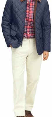 Men's Diamond Quilted Walking Coat