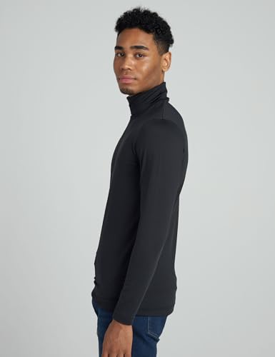 Mens Thermal Turtleneck Underwear Top Fleece Long Sleeve Shirt Base Layer Undershirt Lightweight Midweight M122/M124