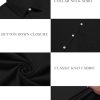 Men's Muscle Dress Shirts Short Sleeve Stretch Casual Button Down Shirts Wrinkle Free Slim Fit Dress Shirt for Men