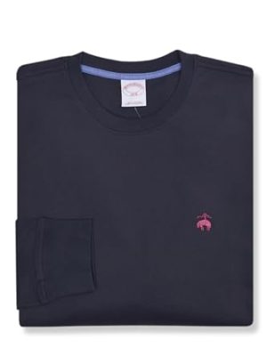 Mens Original Fit All Cotton Long Sleeve Basic Tee T-Shirt,