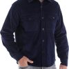 Men'S Corduroy Shirt Jacket Long Sleeve Shirts Button Down Shacket Casual Vintage