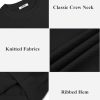 Mens Knit T-Shirts Summer Waffle Shirts Vintage Shirts Short Sleeve Crew Neck Tee Shirt Casual Crochet Top