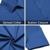 416vvjC6kcL.jpg Men's Casual Dress Shirt Short Sleeve Button Down Shirts Summer Wedding Untucked Shirt