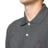 Men's Supima Cotton Pique Stretch Logo Long Sleeve Polo Shirt