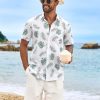 Men's Hawaiian Shirt Short Sleeve Casual Button Down Tropical Summer Beach Aloha Shirts