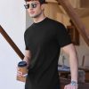 Mens Mock Turtleneck Short Sleeve Knit T Shirts Slim Fit Basic Thermal Tops Lightweight Tee S-XXXL