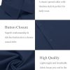 Mens Dress Shirts Short Sleeve Regular Fit Lightweight Untucked Button Down Shirt