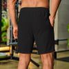 Men's Gym Workout Shorts 8 Inch Quick Dry Athletic Shorts Lightweight Drawstring Running Shorts