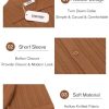 41DylM7wjNL.jpg Men's Knit Shirts Short Sleeve Button Down Polo Shirt Crochet Casual Vintage Summer Beach Shirts