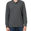 Men's Supima Cotton Pique Stretch Logo Long Sleeve Polo Shirt