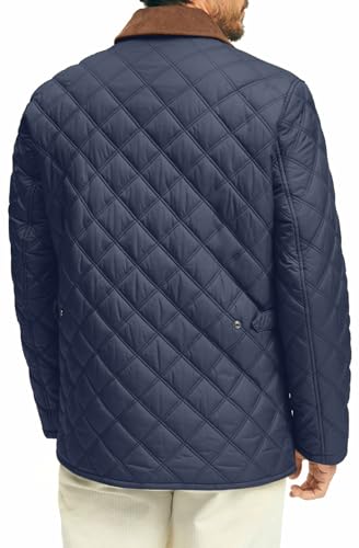 Men's Diamond Quilted Walking Coat