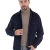 Men'S Corduroy Shirt Jacket Long Sleeve Shirts Button Down Shacket Casual Vintage