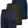 Men's Gym Workout Shorts Lightweight Running Bodybuilding with Pockets Black