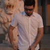 Mens Button Down Shirts Short Sleeve Casual Shirt Summer Untucked Dress Shirts