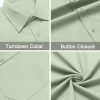 Mens Dress Shirts Short Sleeve Business Casual Shirts Regular Fit Casual Button Down Untucked Shirts