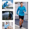 Mens UPF 50+ Hoodie Shirts Long Sleeve Rash Guard Sun Protection Fishing Shirts Lightweight Quick Dry Hoodies