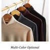 Mens Turtleneck Sweaters Slim Fit Basic Knitted Thermal Casual Long Sleeve Pullover Sweatshirt