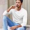 41LIVNAzJ4L.jpg COOFANDY Mens Long Sleeve Tee Shirts Stretch Crew Neck Thermal Shirts Casual T Shirts for Men