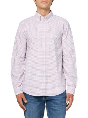 Men's Friday Oxford Long Sleeve Pattern Sport Shirt