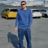41PjteAfjL.jpg Men's Crew Neck Sweater Slim Fit Lightweight Sweatshirts Knitted Pullover for Casual Or Dressy Wear