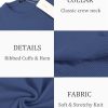 41Pzx-mesL.jpg Men's Crew Neck Sweater Slim Fit Lightweight Sweatshirts Knitted Pullover for Casual Or Dressy Wear