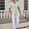 Mens Dress Shirts Short Sleeve Business Casual Shirts Regular Fit Casual Button Down Untucked Shirts