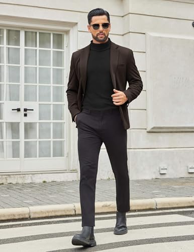 Mens Turtleneck Shirts Slim Fit Shirt Tops Lightweight Pullover Thermal Sweater Casual Long Sleeve Shirt