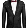 41VdIkz8fNL.jpg Men's Floral Tuxedo Jacket Paisley Shawl Lapel Stylish Suit Blazer Jacket for Wedding, Dinner, Party, Prom