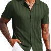 Men's Knit Polo Shirt Vintage Button Down Shirt Short Sleeve Hawaiian Shirt 2025 Summer Fashion Beach Shirts