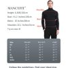 Men's Thermal Tops Turtleneck Shirt Fleece Lined Undershirt Long Sleeve Base Layer Pullover Black Small