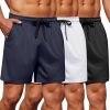 Men's Gym Shorts 3 Pack Mesh Athletic Workout Shorts Lightweight Quick Dry Drawstring Shorts with Pockets