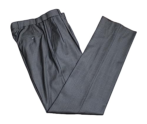 Solid Gray/Brown Full Canvas Suit with Golden Fleece Pants Size 41 Reg Waist 33"