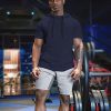 Men's Short Sleeve Hoodie Workout Gym Sweatshirt Muscle Fit Fashion Athletic Hoodies Pullover Cotton Hooded T-Shirts