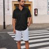 Mens Casual Button Down Shirts Short Sleeve Wrinkle Free Shirt Untucked Summer Stretch Dress Shirt